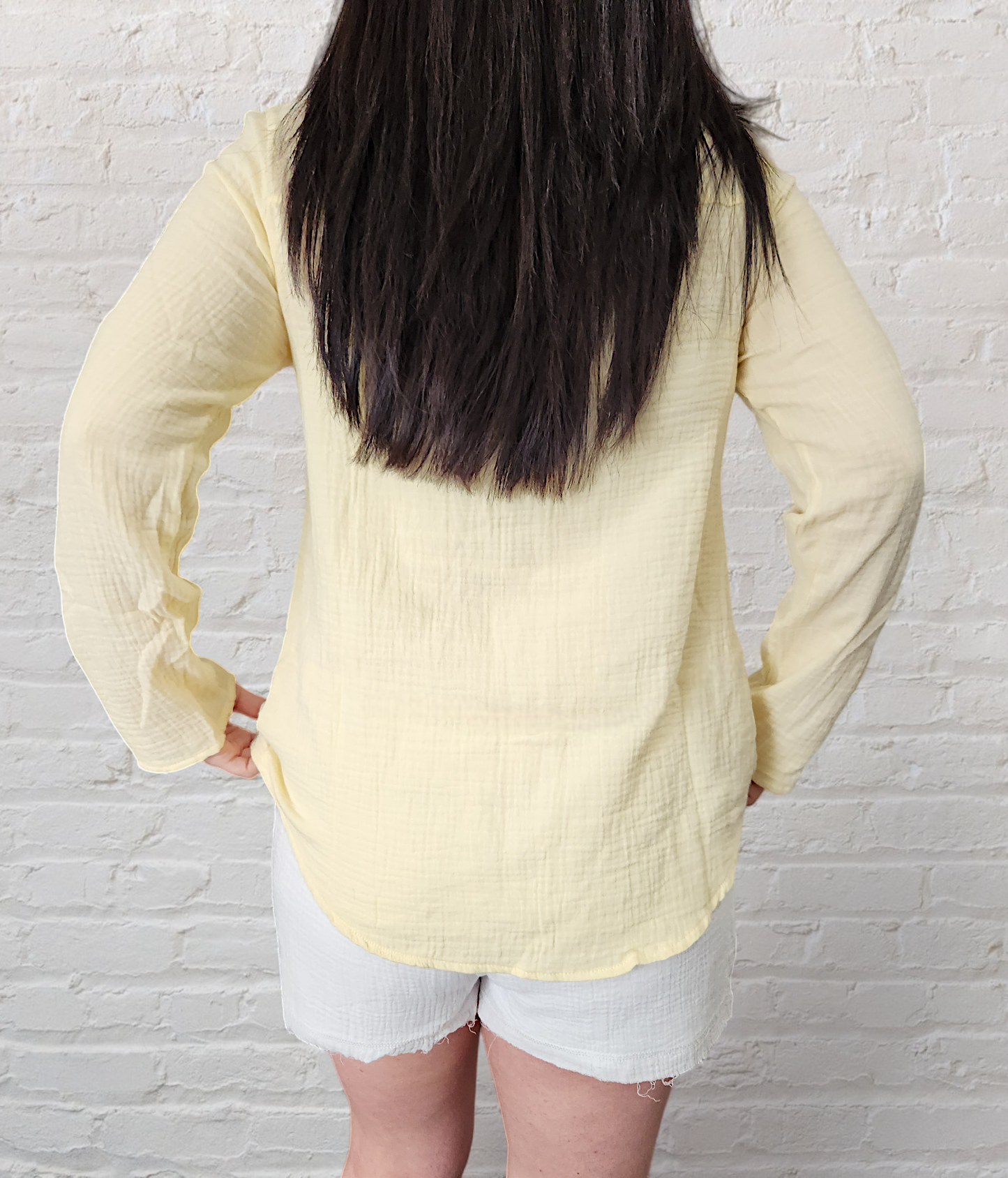 Gauze Button Down Shirt