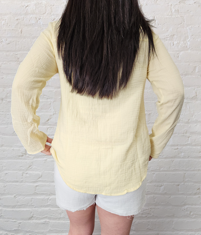 Gauze Button Down Shirt